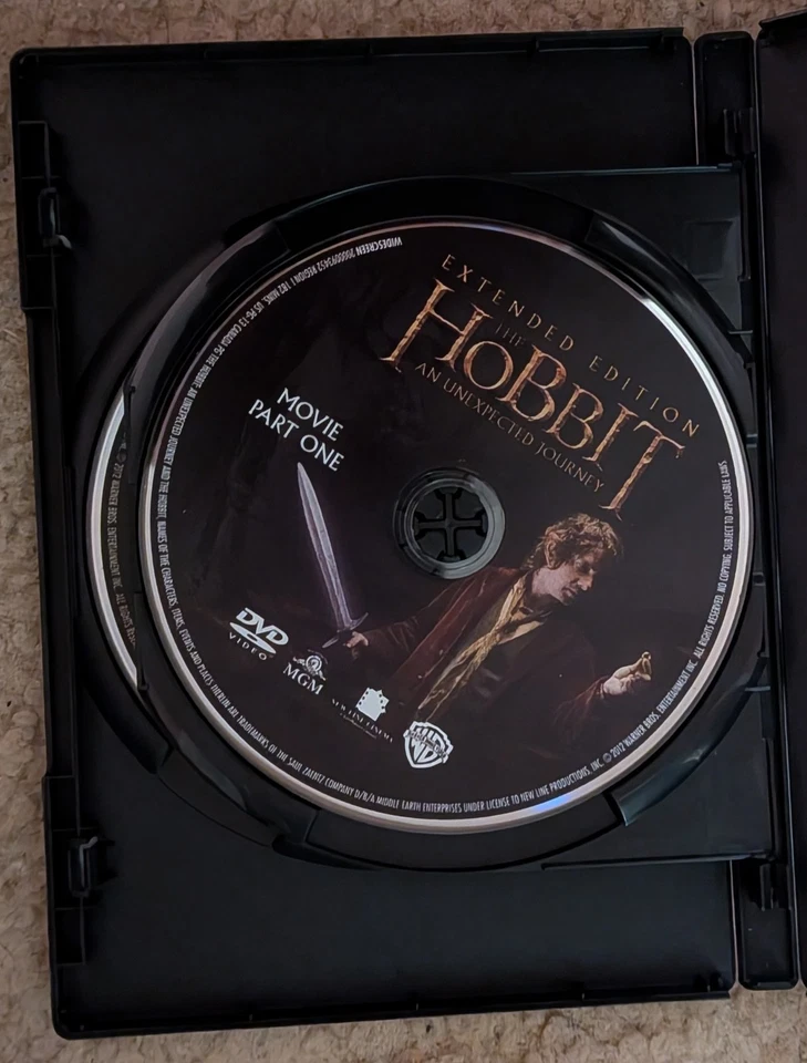 The Hobbit: An Unexpected Journey DVD 2013 2-Disc Extended Edition - Image 2 of 3