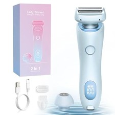 Livora Electric Shaver for Women, 2 in 1 Wet Dry Silk Glide Pro Shaver with...
