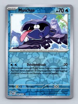 TCG Pokemon Karte DE Muschas MEW 090/165 Nelnal REVERSE HOLO