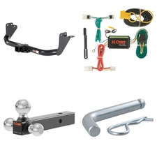 Trailer Hitch 2in Receiver, Wiring Harness, 45001 Ball Mount Package CURT #13079