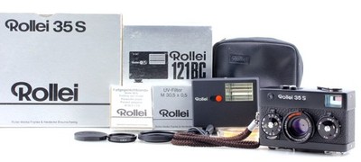 Flash [Unused in Box] Rollei 35 S Black Sonnar 40mm F2.8 Film Camera 121BC JAPAN
