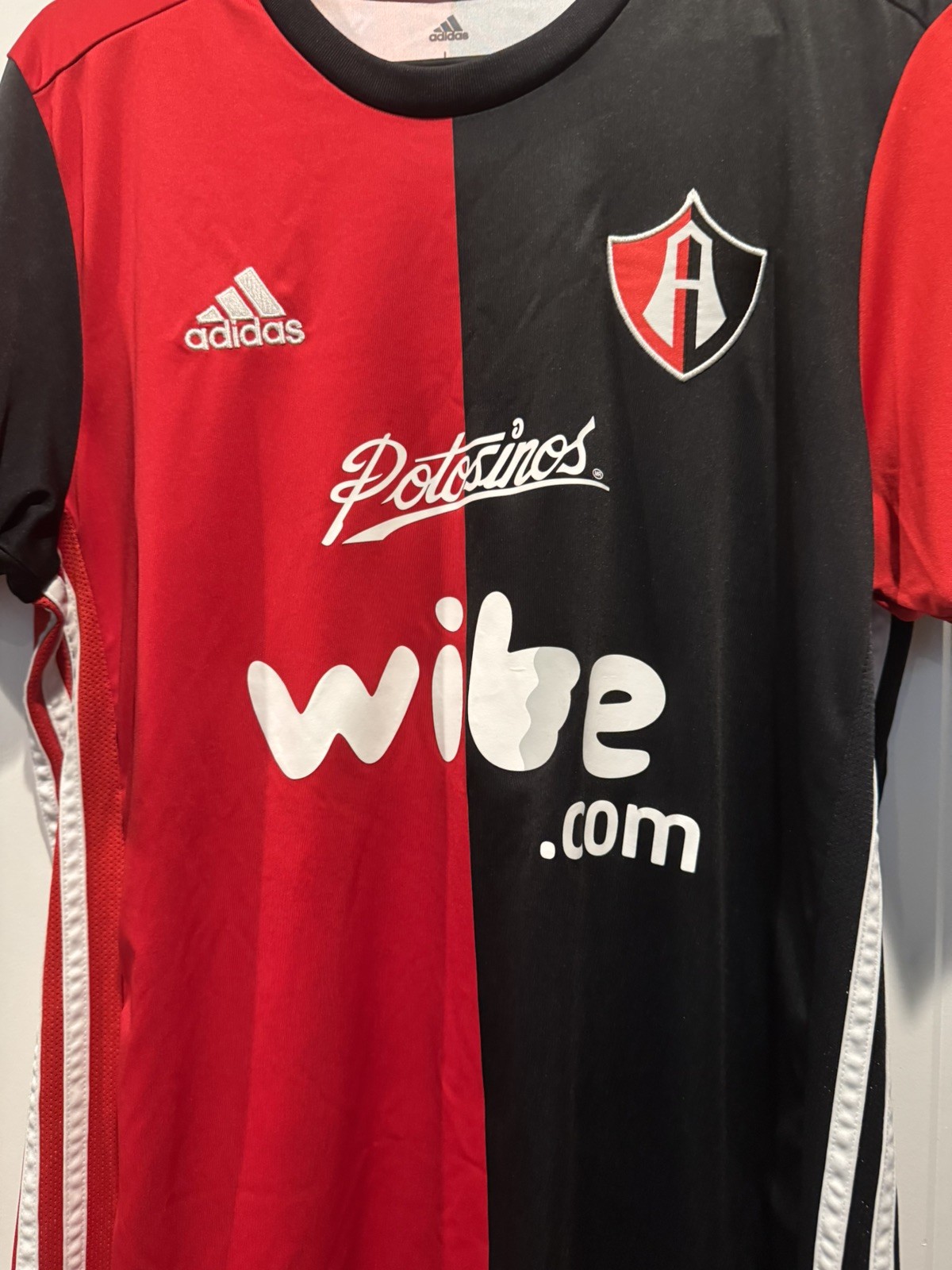 Adidas Atlas FC Mexico 2017/18 Home Soccer Football Jersey Shirt Men’s L ⚫️🔴