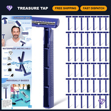 Bulk Disposable Razors for Men - Twin Blade Manual Shaver, 200 Count Pack