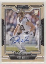 2021 Panini Playbook Rookie Signatures Pete Werner #166 Auto 9r9