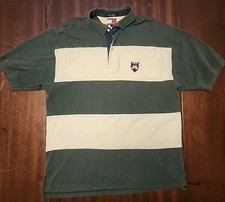 Vintage Tommy Hilfiger 90s Rugby Polo Embroidered L Short Sleeve Shirt Preppy.