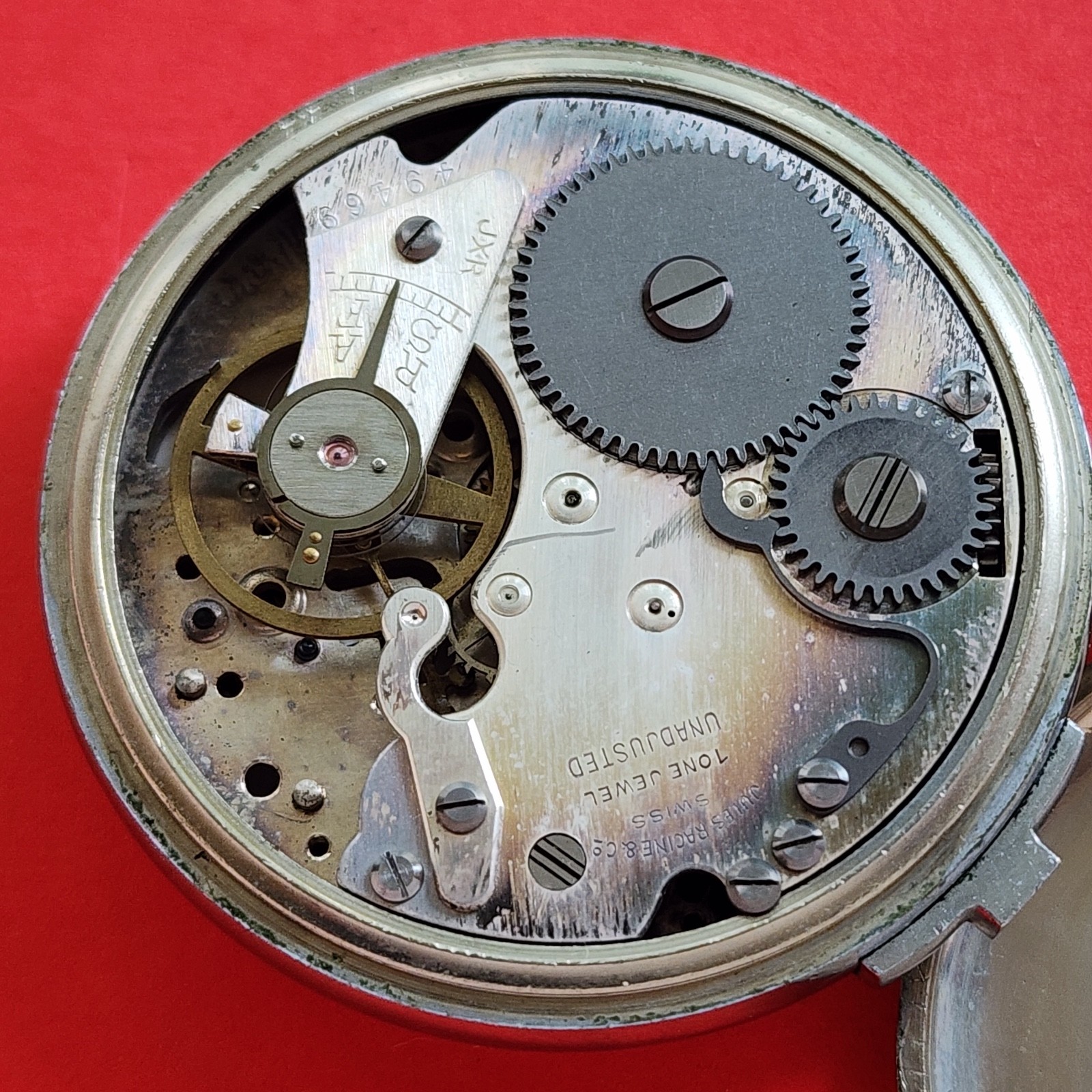 Gallet Decimal Timer Stop Watch Timer Swiss Chron… - image 6