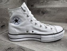 Converse Chuck Taylor All Star Hi Womens Size 11 White Athletic Shoes Sneakers