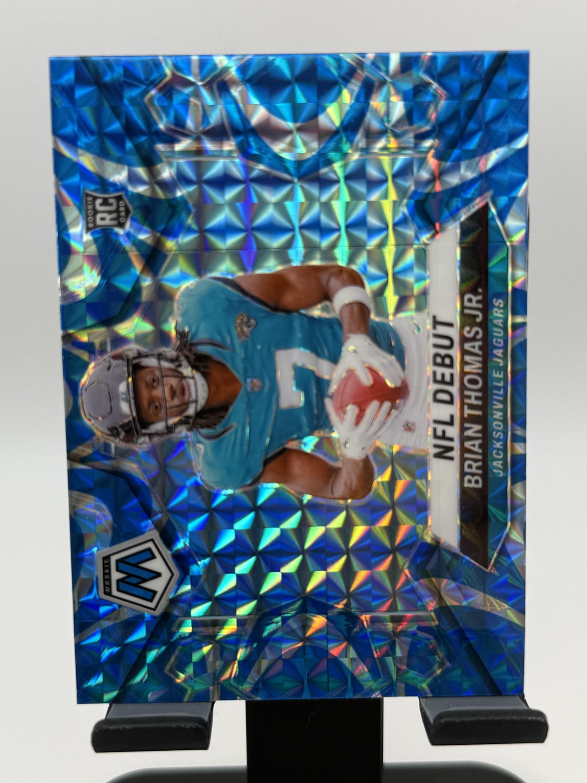 2024 Panini Mosaic #282 Brian Thomas Jr. Mosaic Blue #/99