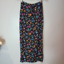 Vtg Y2K Maxi Skirt Sz XS Boho Gypsy Fairy Grunge Floral Garden 90s Whimsical