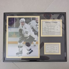 Sidney Crosby Pittsburgh Penguins  Photo + Stats Framed Matted 12"x15"