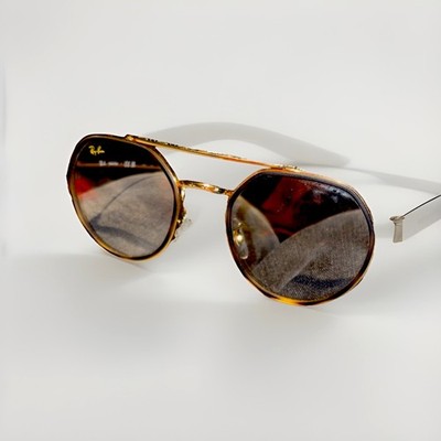 Ray-Ban RB3765 9196/GI Aviator Gold Metal Eyeglasses Full Rim 53