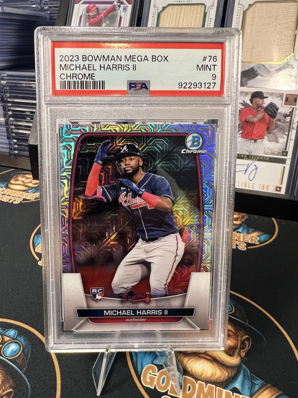 2023 Bowman - Michael Harris II #76 Chrome Mojo Refractor (RC) PSA 9 Mint