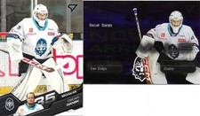 Oscar Dansk, 2 different czech cards, San Diego Gulls, Anaheim Ducks