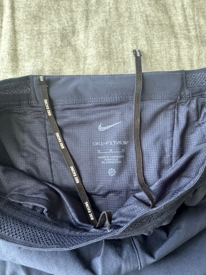 Nike Aeroswift ADV 4" Running Shorts Navy Blue Men's Medium FN3352 451 RARE - Image 3 of 4