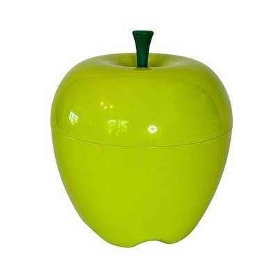 Qualy Happle Green Apple Storage Container Fruit Bowl Cookie Jar Canister & Lid
