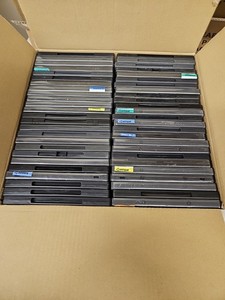 Lot of 100 USED EMPTY BLACK DVD SINGLE DISC CASES