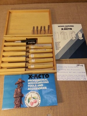 Very Scarce Professional Two Cherry Brand X-ACTO Carving Set West German Made