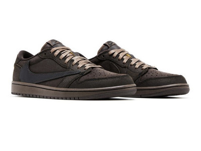 Size 9 - Jordan 1 Retro Low OG SP x Travis  Velvet Brown Brand New!