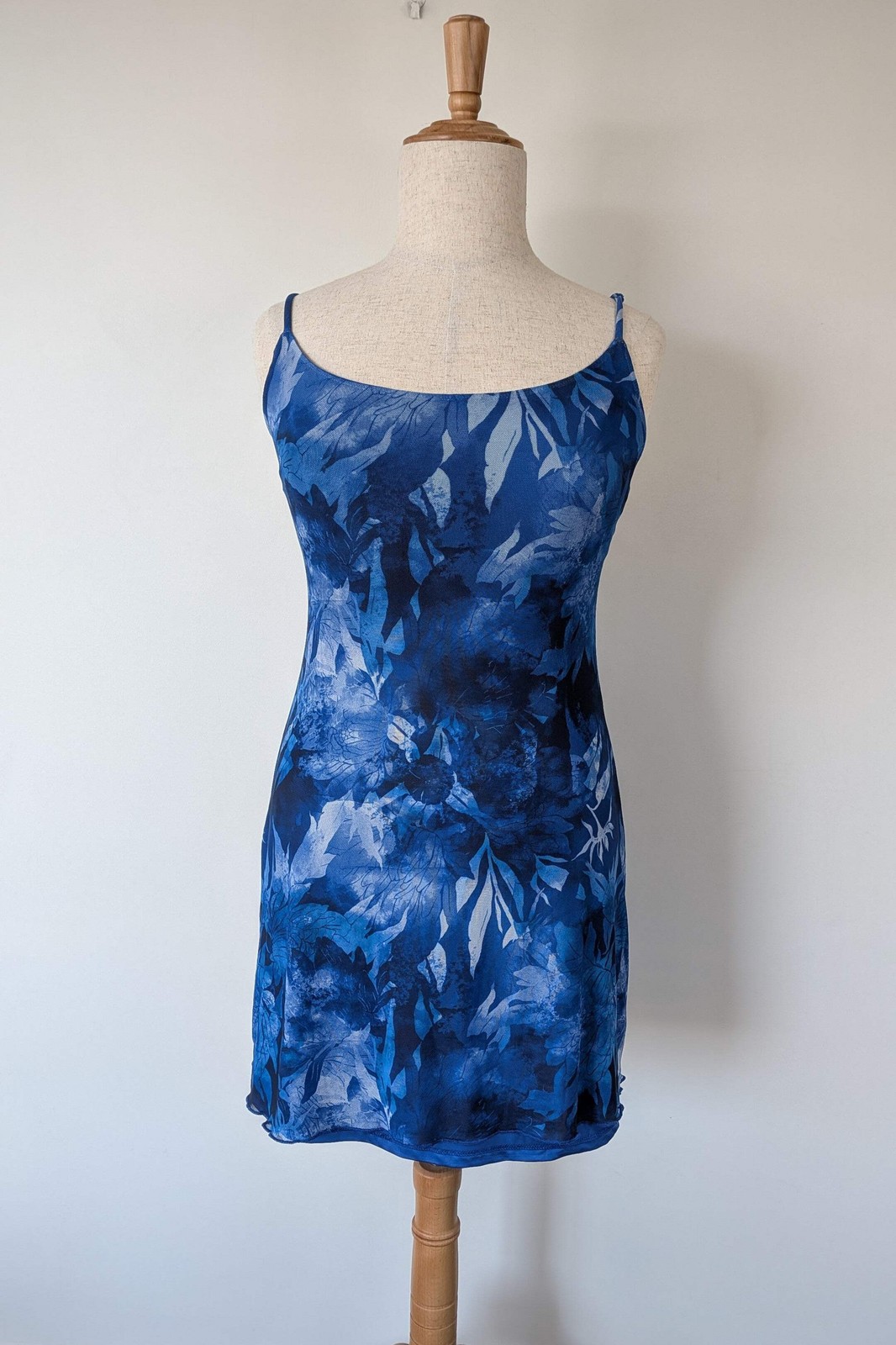 Luck & Trouble Lovesick Recycled Mesh Dress in Blue Sz 16/18 BNWT RRP $70 90s