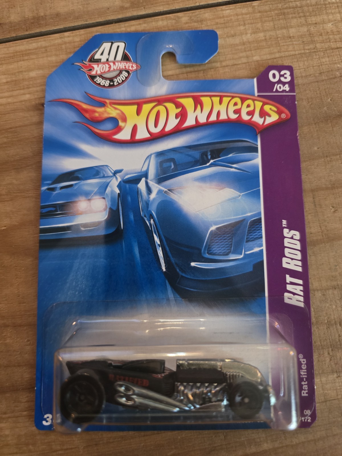 Hot Wheels Rat-ified, Black; 2008 TEAM: Rat Rods Series 03/04