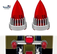 3 1/4" Motorcycle Turn Signal 2 Pack Bullet Rear Tail Light Lens Covers for Harl