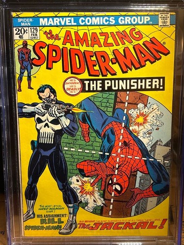 Amazing Spider-Man #129 CGC 7.5, 1° App Frank Castle Punisher!!!, OW/WP - Foto 2 di 4