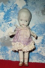 Pretty Vintage Jointed Collectible Bisque Doll 
