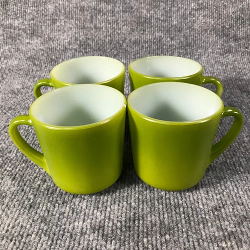 Anchor Hocking Mug Cup Placesetters Collection Set o 4 Vintage Mid-Century Mod