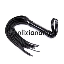 Slut Slaver PU Leather Flogger Whip Adult Games Torture Binding Gear Punish