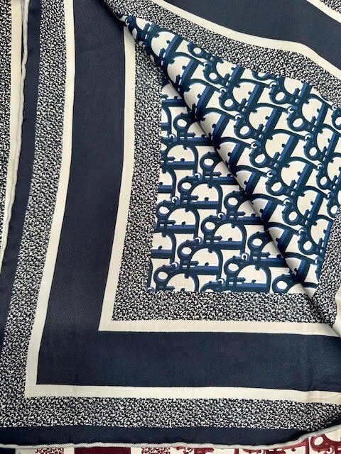 DIOR SILK SCARF REVERSIBLE Dior Oblique Diortwin 90 Square