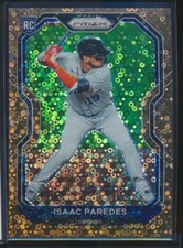 Isaac Paredes 2021 Panini Prizm Bronze Donut Circles #'d/40 Rookie Card #43. rookie card picture
