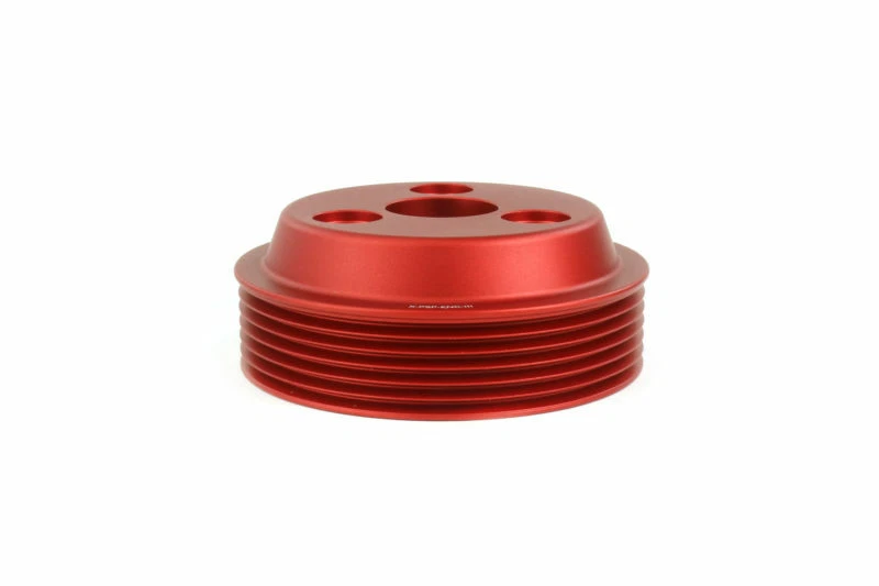 Polea ligera de bomba de agua Perrin (roja) para Subaru WRX 2015-2021 2,0 L Foto 2 de 3