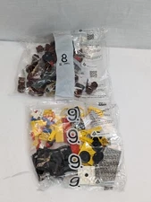 2x Lego 60198 Cargo Train Cars: #8 LOG WAGON w/ Thief & #9 CRANE BASE w/Worker