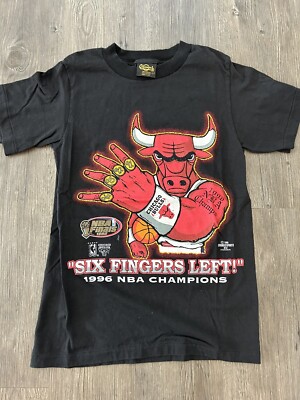 1996年 NBA CHICAGOBULLS NBAFINALS　Tシャツ Vintage NBA (Artex) - Chicago Bulls Finals Champs Single