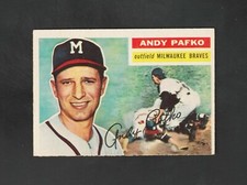 1956 Topps Andy Pafko #312 ~~ Braves ~~ Sharp Card
