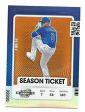 /49 Optic Orange Ticket 2021 Panini Contenders #41 Marcus Stroman Chicago Cubs