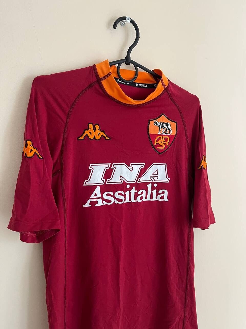 ROMA 2000 2001 Home Football Shirt Jersey Italy Size S Men Rare | eBay