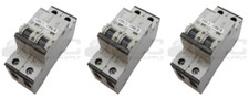 LOT OF 3 SIEMENS 5SY4210-7 2 POLE CIRCUIT BREAKER MCB C10 400V 10A 5SY42