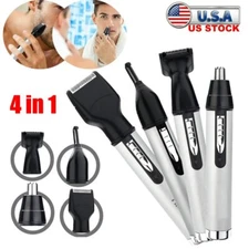 4 in 1 Rechargeable Hair Eyebrow Ear Nose Beard Trimmer Set Electric Shaver USB