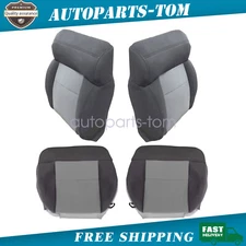 For Ford F150 2004-2008 Both Side Cloth Bottom & Lean Back Seat Cover Dark Gray