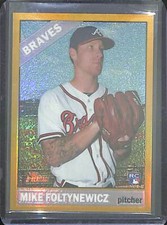 2015 Topps Heritage Baseball Rookie Gold Refractor #719 Mike Foltynewicz 5/5