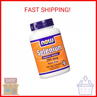 NOW Foods Selenium 200 mcg VCaps, 180 ct