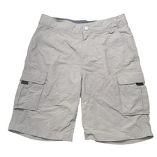 Boys sz M 8-10 Cargo synthetic shorts in dr gray adjustable quick dry adventure