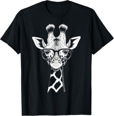 Cool Giraffe Graphic Casual Summer Funny Cute Animal Lover T-Shirt