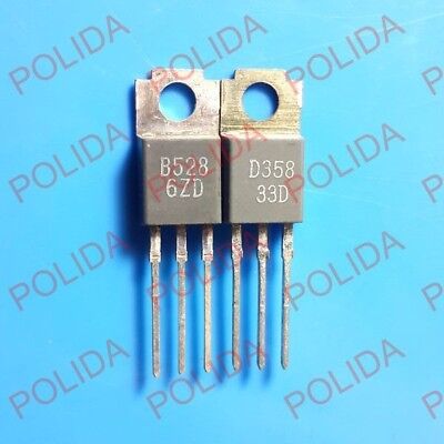 1pairs Transistor MITSUBISHI TO-220 2SB528/2SD358 B528/D358