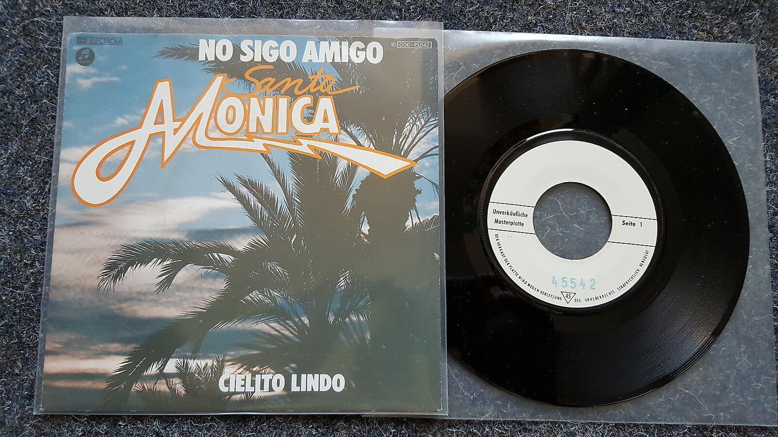 7"" Single Vinyl Santa Monica - No sigo amigo PROMO