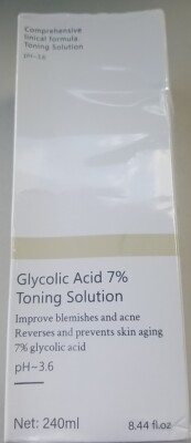 Glycolic Acid 7% Toning Solution 8.44 oz 240ml 