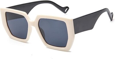 Oversized Sunglasses for Women, Trendy Square Sun Glasses UVA UVB  Protection
