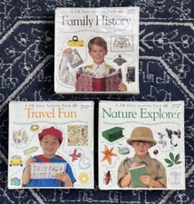 Dorling Kindersley First Activity Pack Lot: Family History Travel Nature Explore