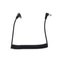 M-M PC Sync Cord Male To Male Flash Spring Cable With Screw Lock For